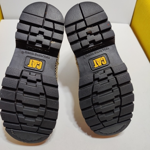 Caterpillar CAT Utility Metallic Gold Black Colorado Women's Work Boots Size 7 - Picture 8 of 9